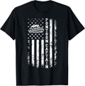 Pontoon Captain 4Th Of July American Flag Boating