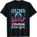 Gender Reveal Guns Or Glitter Cousin Matching Baby Party