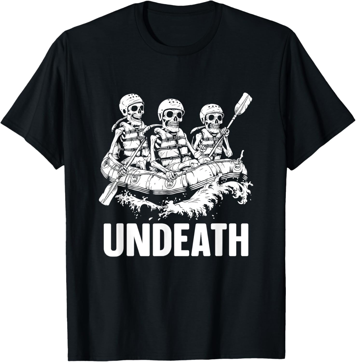 Rafter Skeleton Rafting White Water Boating Undeath