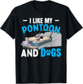 I Like My Pontoon Dogs Funny Captain Boat