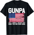 Gunpa American Flag Funny Gun Grandpa Fathers Day Gunpa