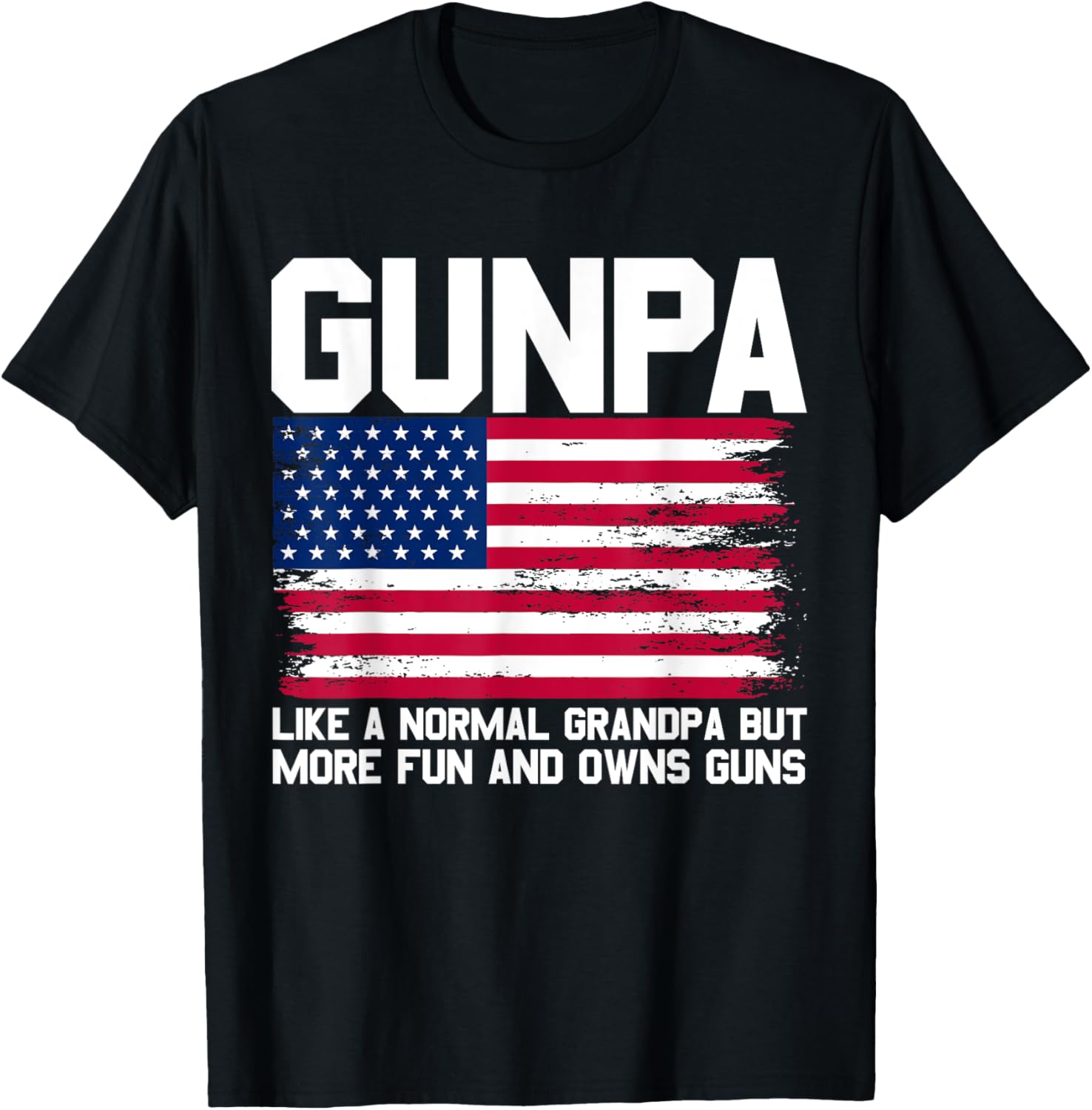 Gunpa American Flag Funny Gun Grandpa Fathers Day Gunpa