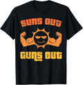 Vintage Funny Meme Summer Bodybuilding Suns Out Guns Out