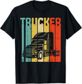 Trucker Retro Truckin Big Rig Semi Trailer Truck