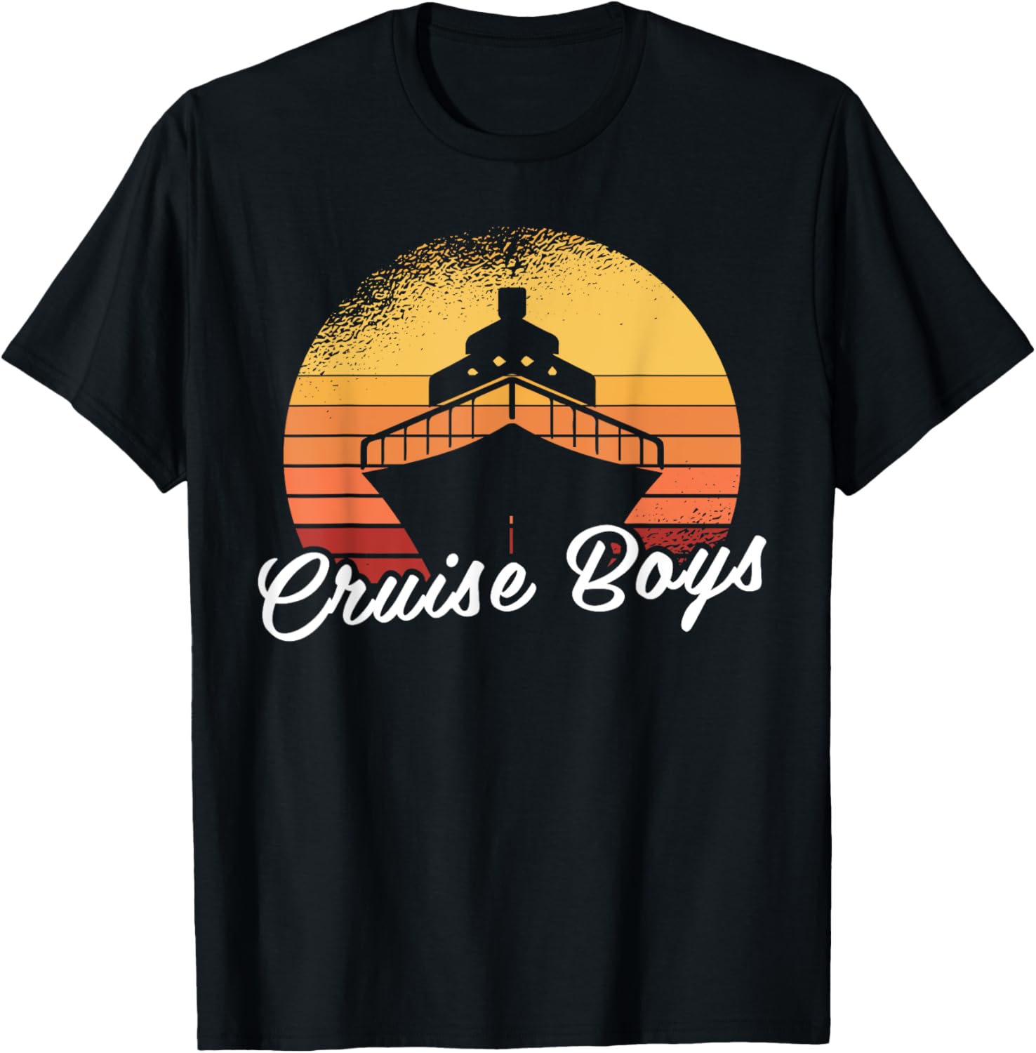 Retro Liner Captain Ship Trip Cruising Vintage Boat