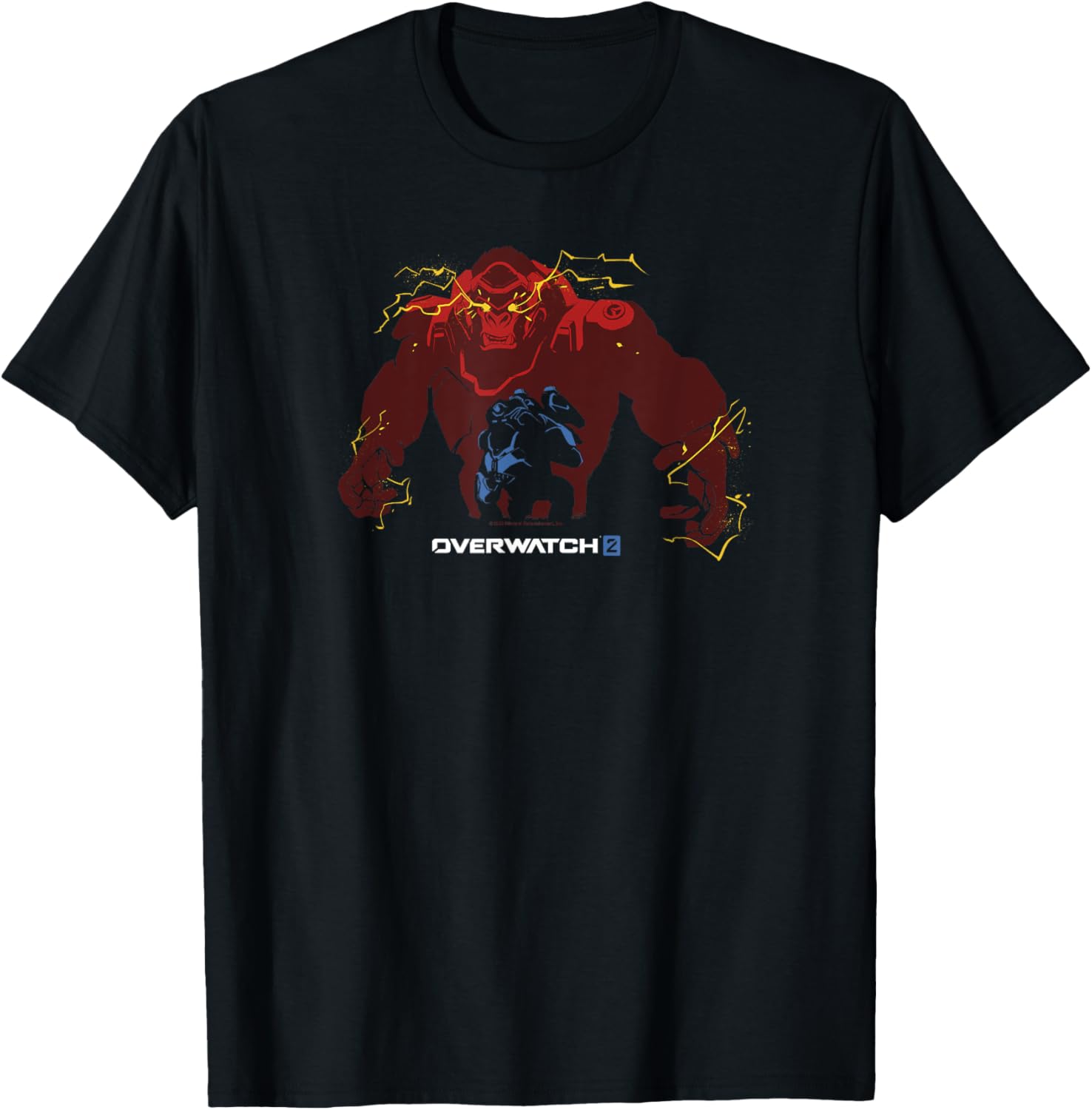 Overwatch 2 Winston Big Bad Gorilla Red Icon Logo
