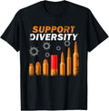 Vintage Support Diversity Gun Bullets Gun Rights Veteran