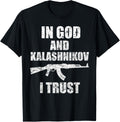 Ak 47 In God Kalashnikov I Trust Shirt 2Nd Amendment
