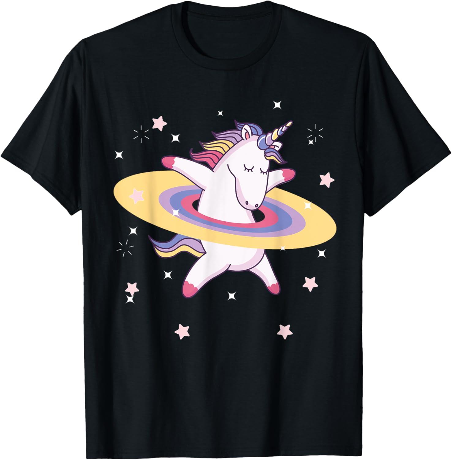 Galaxy Unicorn Tee Shirt for Girls | Rainbow Outer Space