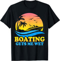 Vintage Sunset Pontoon Boat Pontooning Boating Gets Me