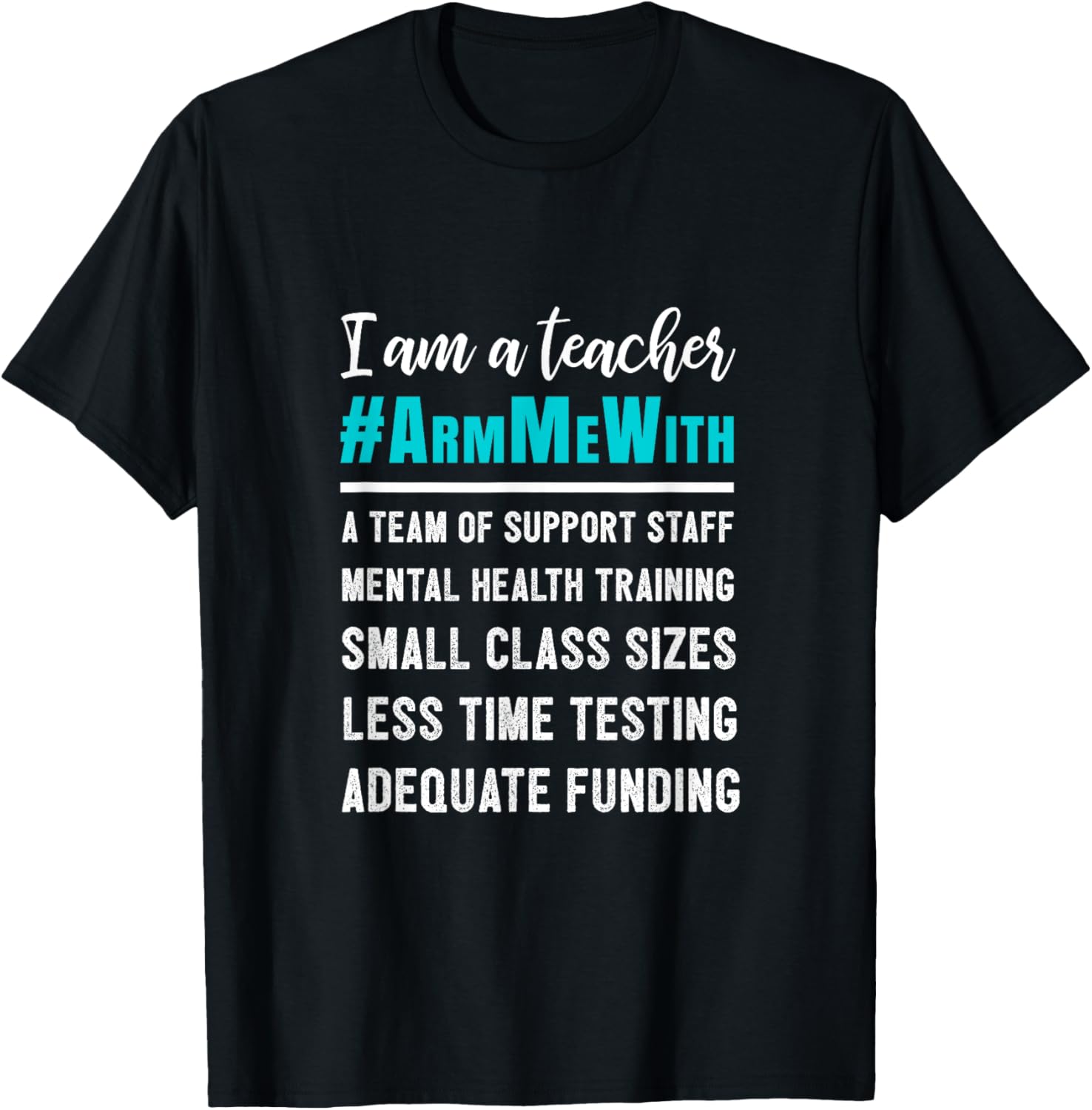 I Am A Teacher Armmewith Gun Control Orange