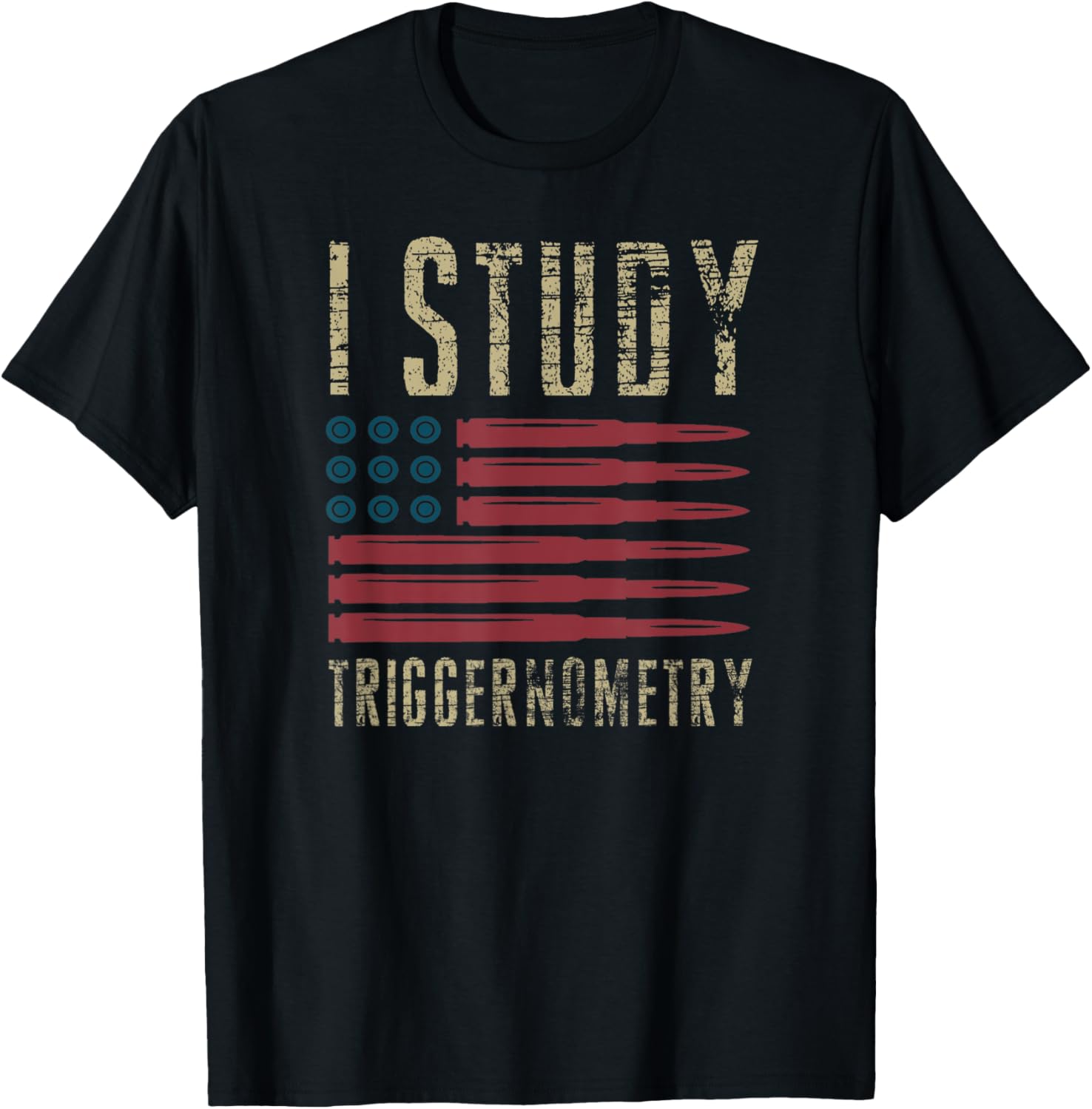 I Study Triggernometry Shirt Gun American Flag T Shirt Women Men