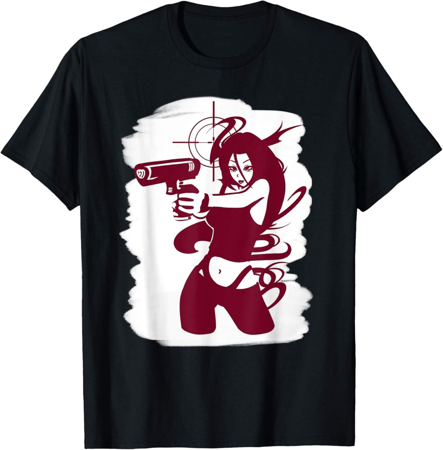 Cool Spy Girl Heart Gun As Female Secret Agent