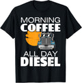 Trucker Truck Driver Semi Rig Funny Diesel Coffee