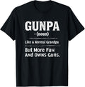 Mens Gunpa Like A Normal Grandpa But More Fun Owns Guns