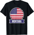 Montana - USA - American place name US flag design