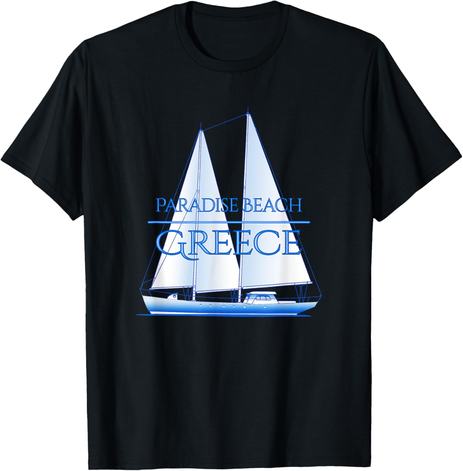 Paradise Beach Greece Nautical Sailboat Boating