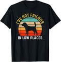 I've Got Friends In Low Places Beagle Funny Dog Retro