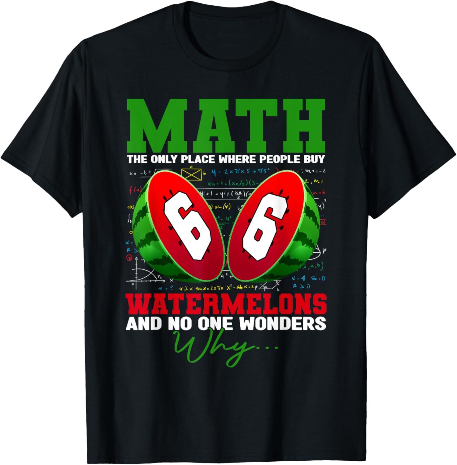 Funny Math The Only Place Where People Buy 66 Watermelons