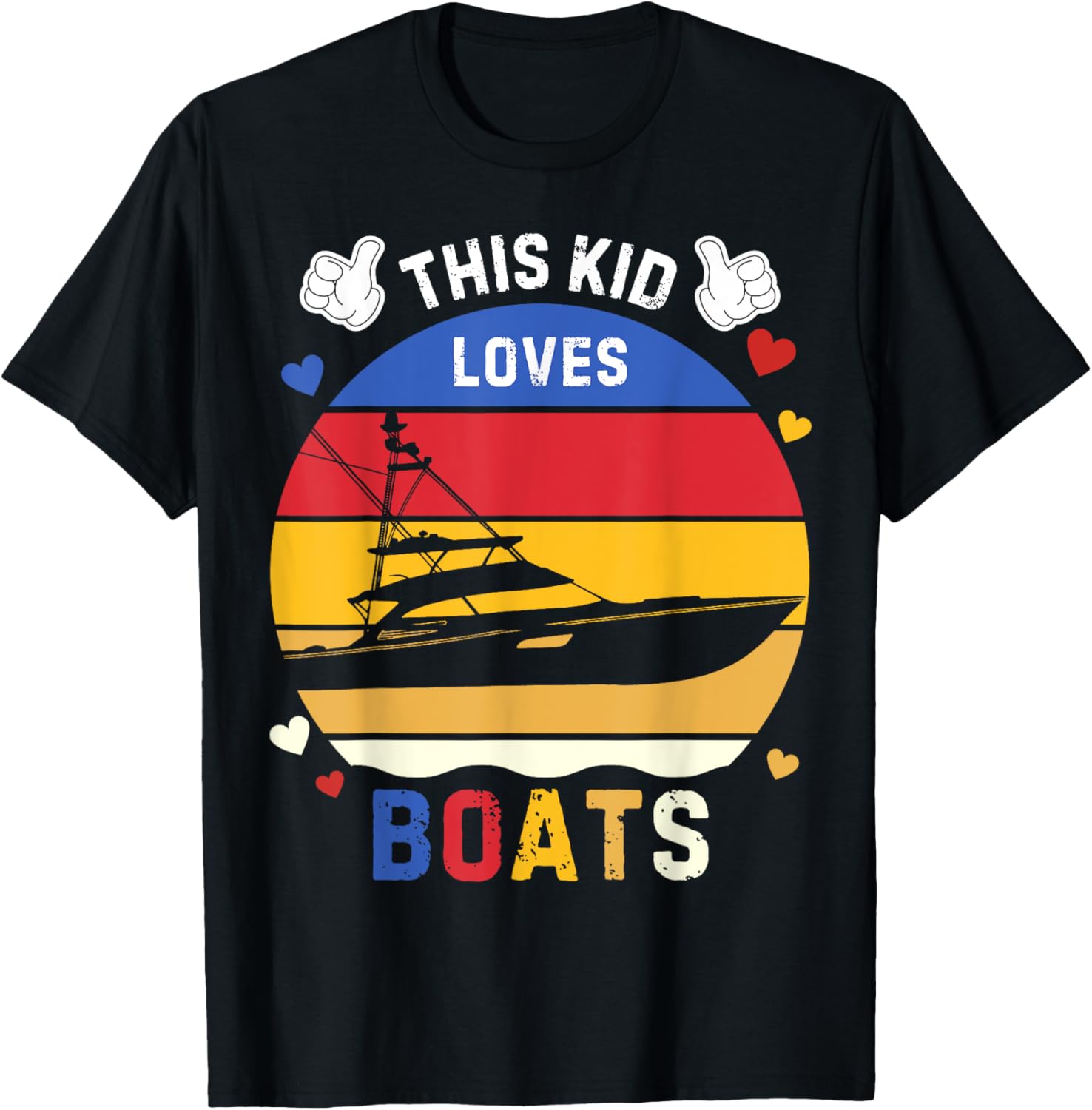 Kid Loves Boats Kids Boys Girls Bday Boat