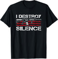 I Destroy Silence Ar15 Owner Pro Guns Usa Flag Funny Gun Women