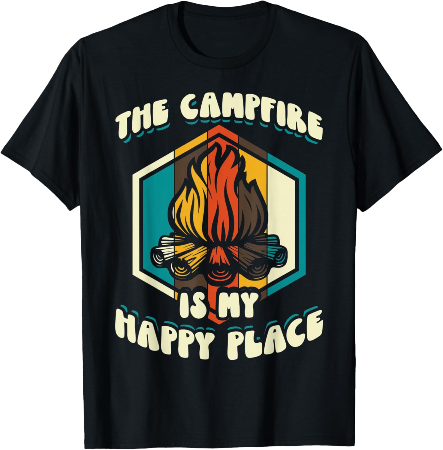 The Campfire Is My Happy Place Camper Camping