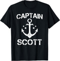 Captain Scott Funny Birthday Personalized Name Boat