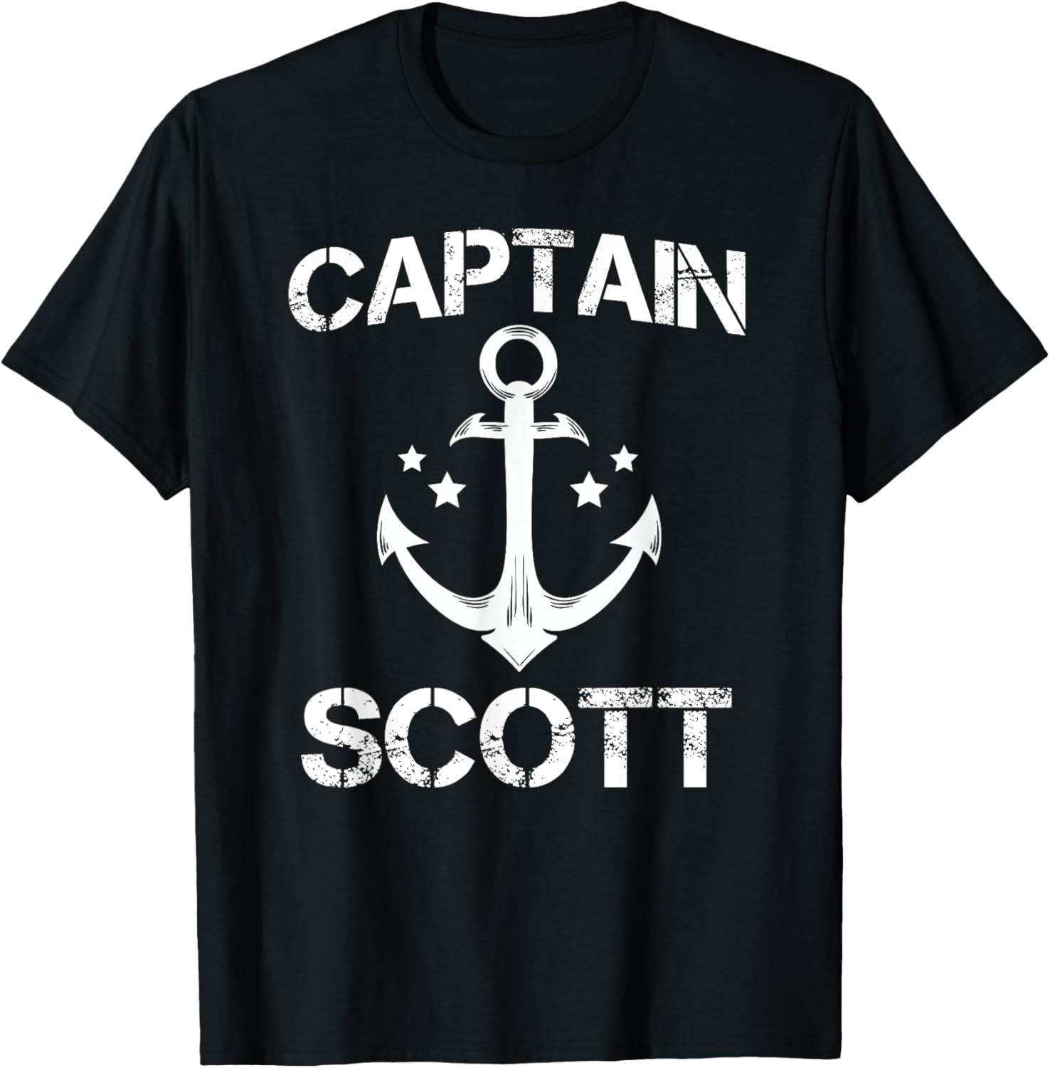 Captain Scott Funny Birthday Personalized Name Boat