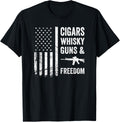 Cigars Whisky Guns Freedom Funny Pro Gun Usa Drinking