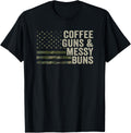 Coffee Guns Messy Buns Camo Usa Flag Womens Gun Owner