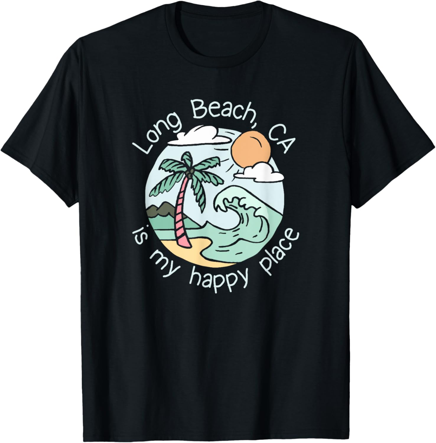 Cute Beach Motiv My Happy Place - Long Beach
