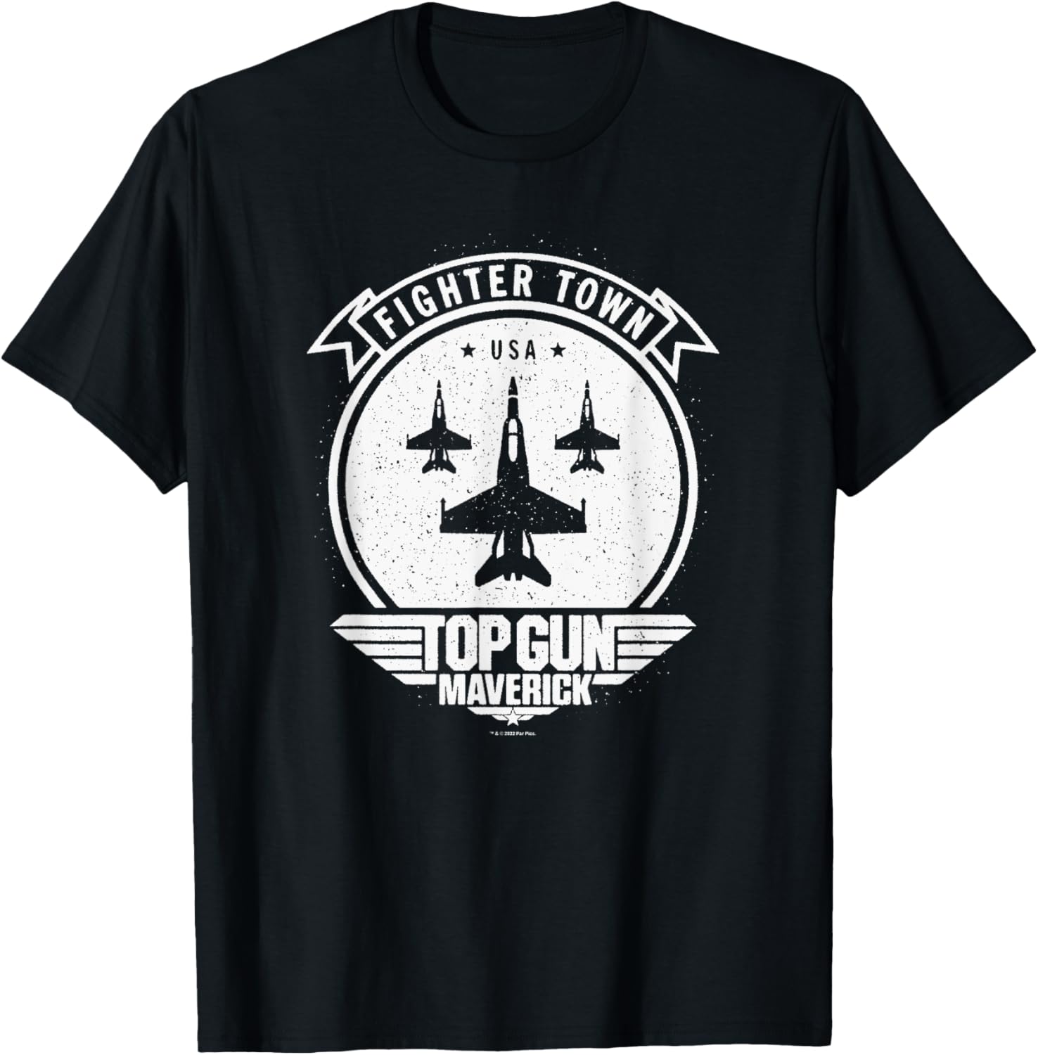 Top Gun Maverick Fighter Town Usa Jets Logo