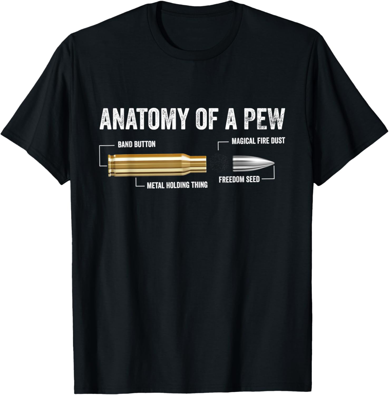Anatomy Of A Pew Funny Bullet Guns Lover Ammo Gun