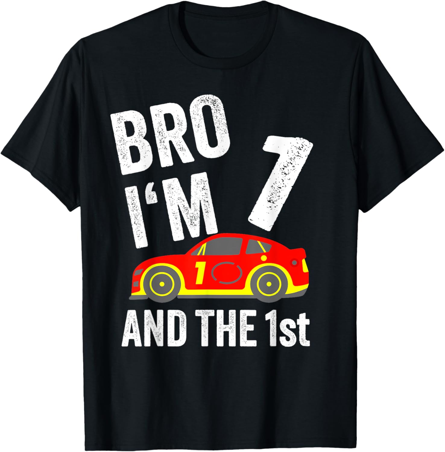 Bro I'm 1 and the 1st Place Racing Boy Birthday