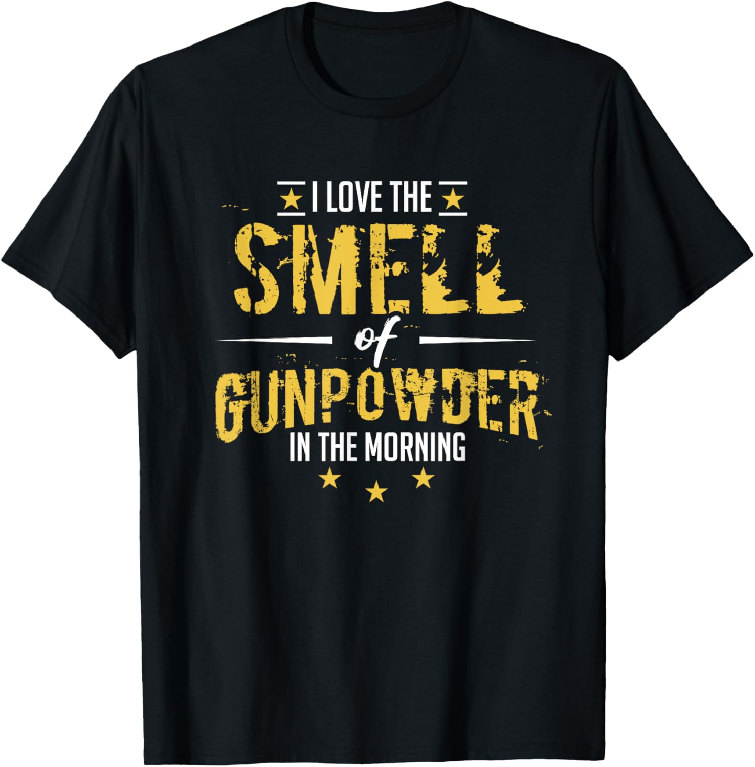 Funny Gun Shirt Men Pro Gun I Love Smell Of Gunpowder