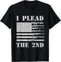 I Plead 2Nd Tee Shirt Second Amendment American Flag Gun