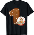 1 Year Old Christmas Gingerbread 1st Birthday Kid Cute Funny