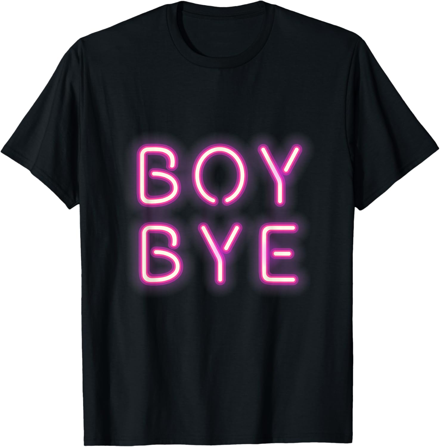 Boy Bye Neon Letters Sign Millenial Pink