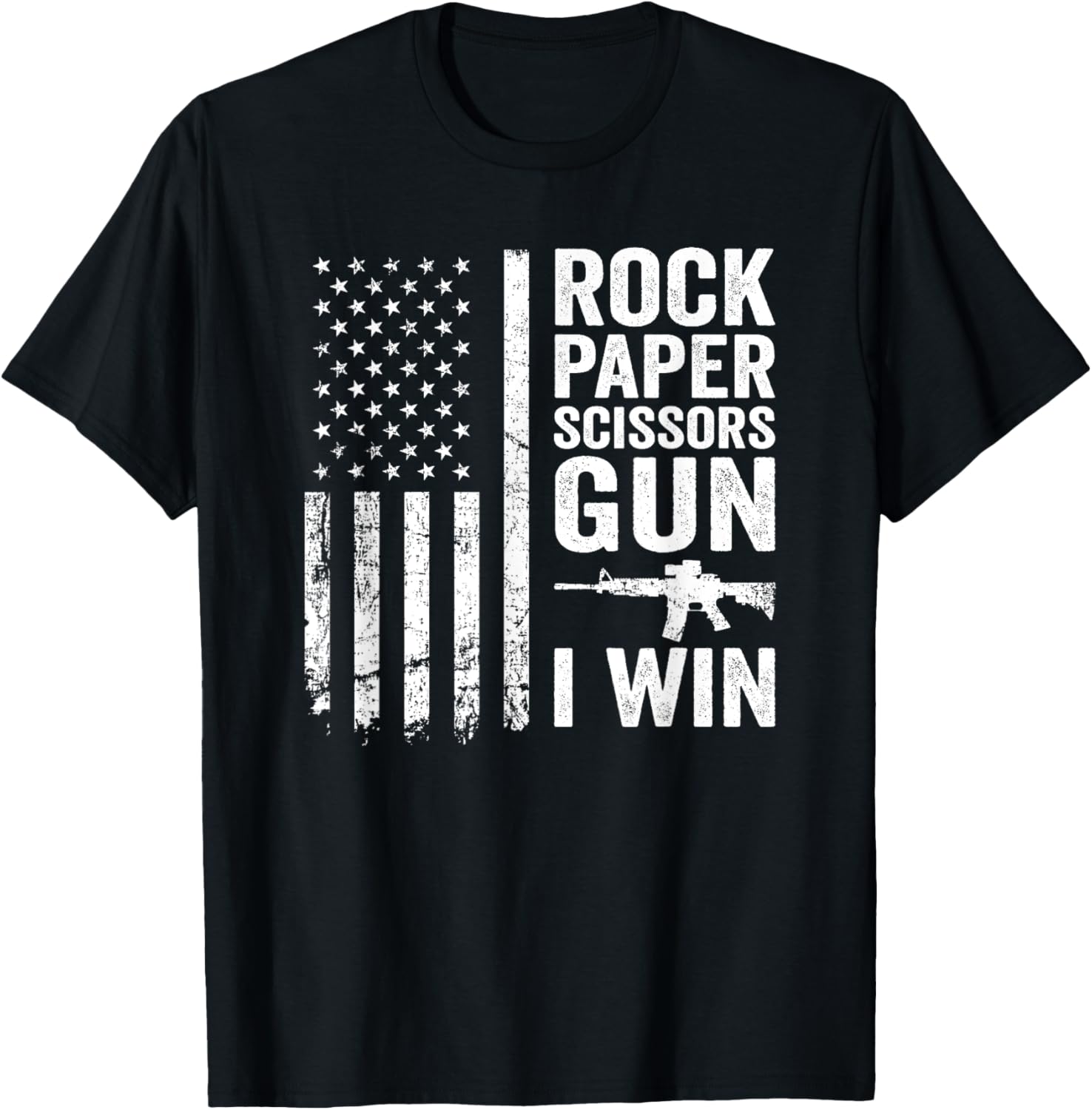 Paper Rock Scissors Gun 2Nd Amendment Funny Gun