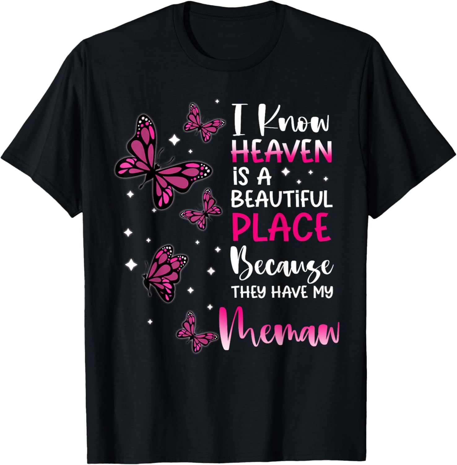 Heaven is Beautiful Place Because They Have my Memaw Angel