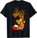 3 Year Old Christmas Reindeer 3rd Birthday Kids Cute Funny