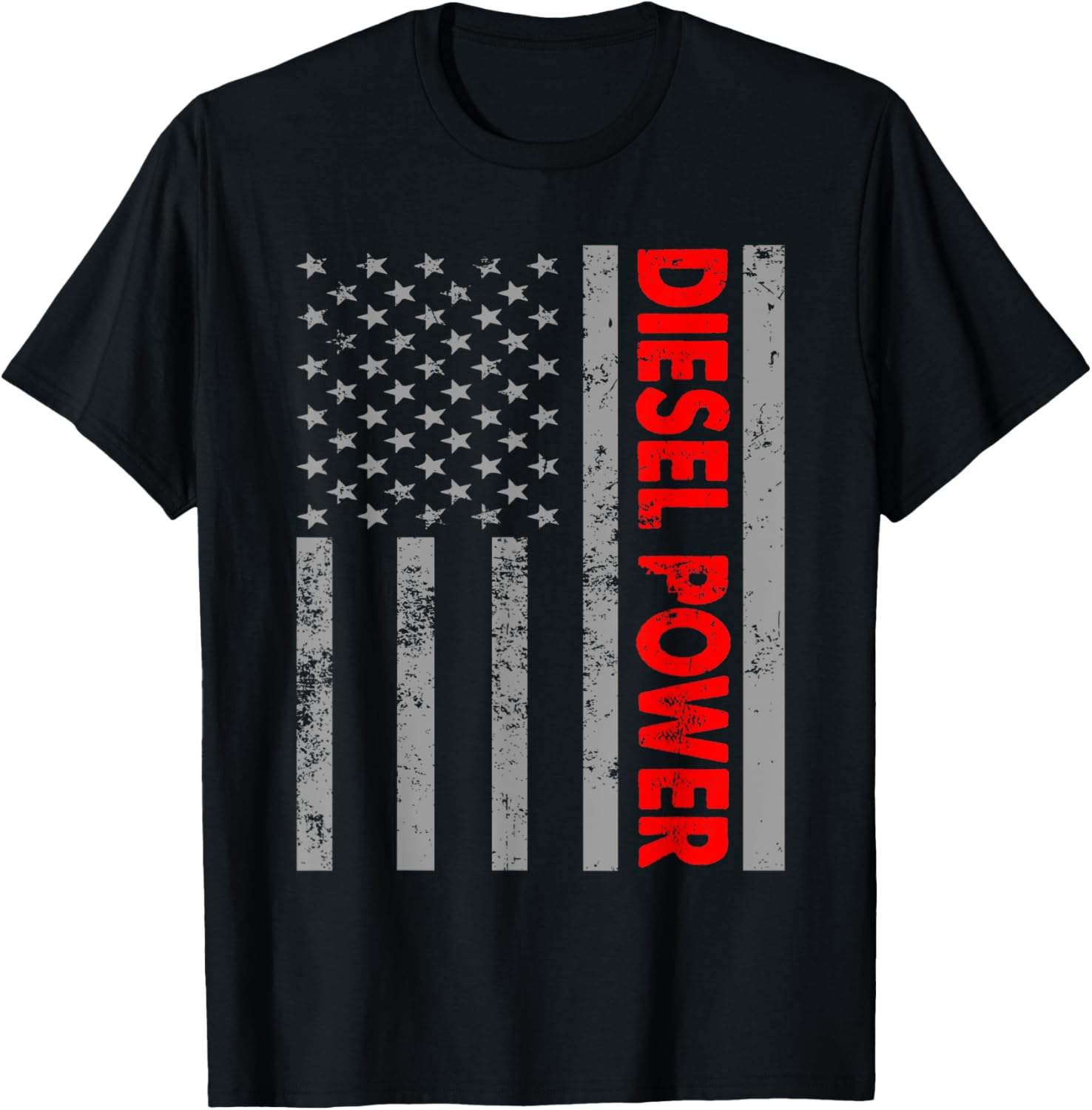 Patriotic American Flag Diesel Powered