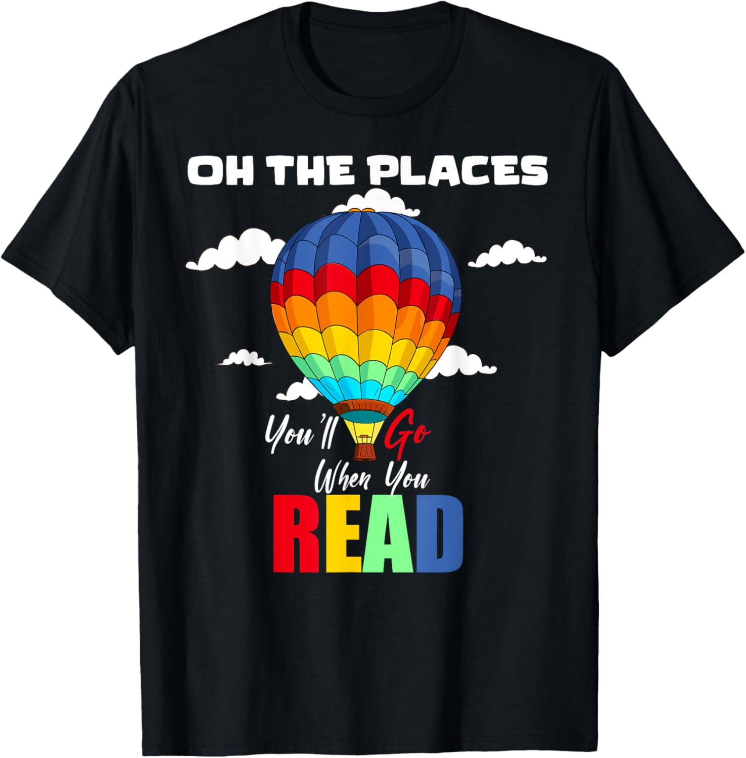 Hot Air Balloon Oh The Places You\u2019ll Go When You Read