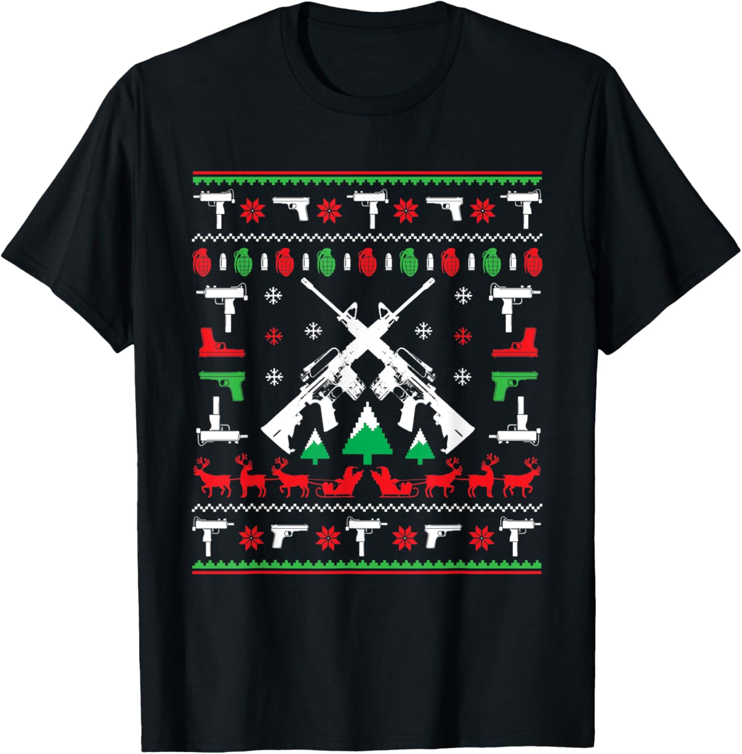 2Nd Amendment Christmas Gun Shirt Rifle Xmas T Shirt