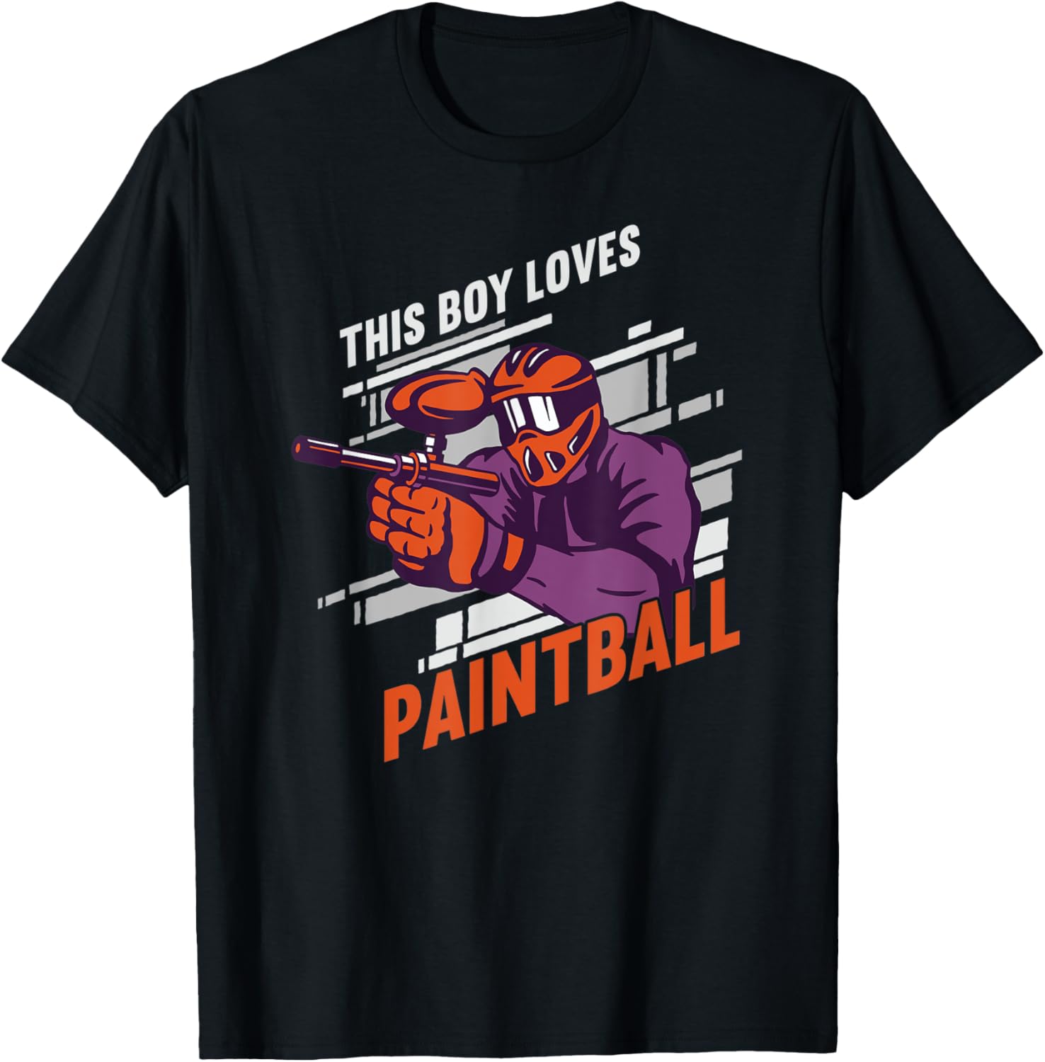This Boy Loves Paintball Gun