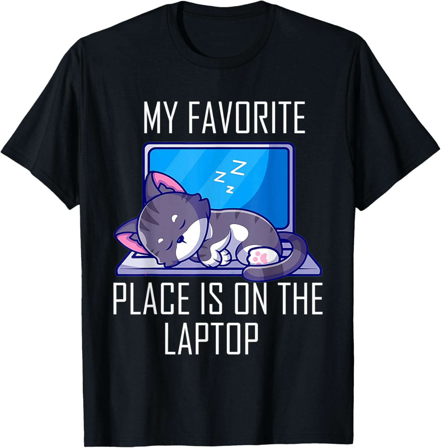 My My favourite place is on the Laptop Cat