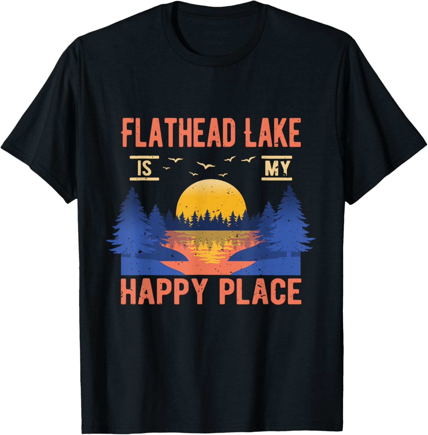 Flathead Lake Is My Happy Place Camping Sayings Camper