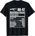 Ak 47 Nutrition Facts Funny Gun Lover Sarcasm Humor Saying