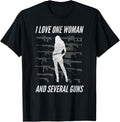 Mens I Love One Woman Several Guns Funny Men