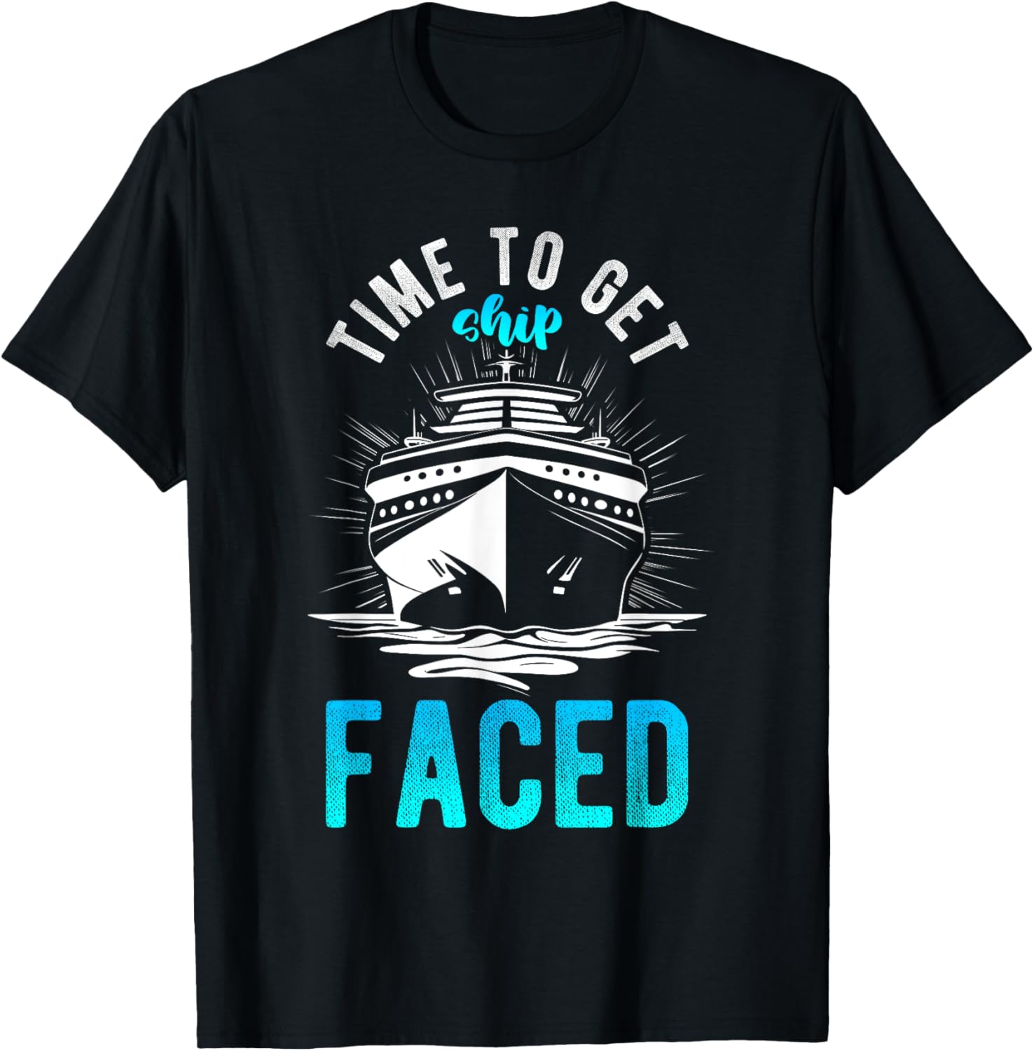 Let S Get Ship Faced Nautical Party Anchor